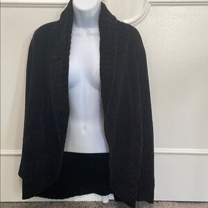 A New Day Women's Black Chenille Cardigan Sweater, Size Small